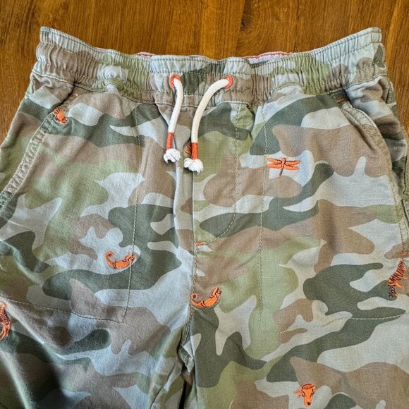 MINI BODEN Embroidered Camo Shorts Boys 9Y 9 134cm African Animals Short Boy - Picture 3 of 9